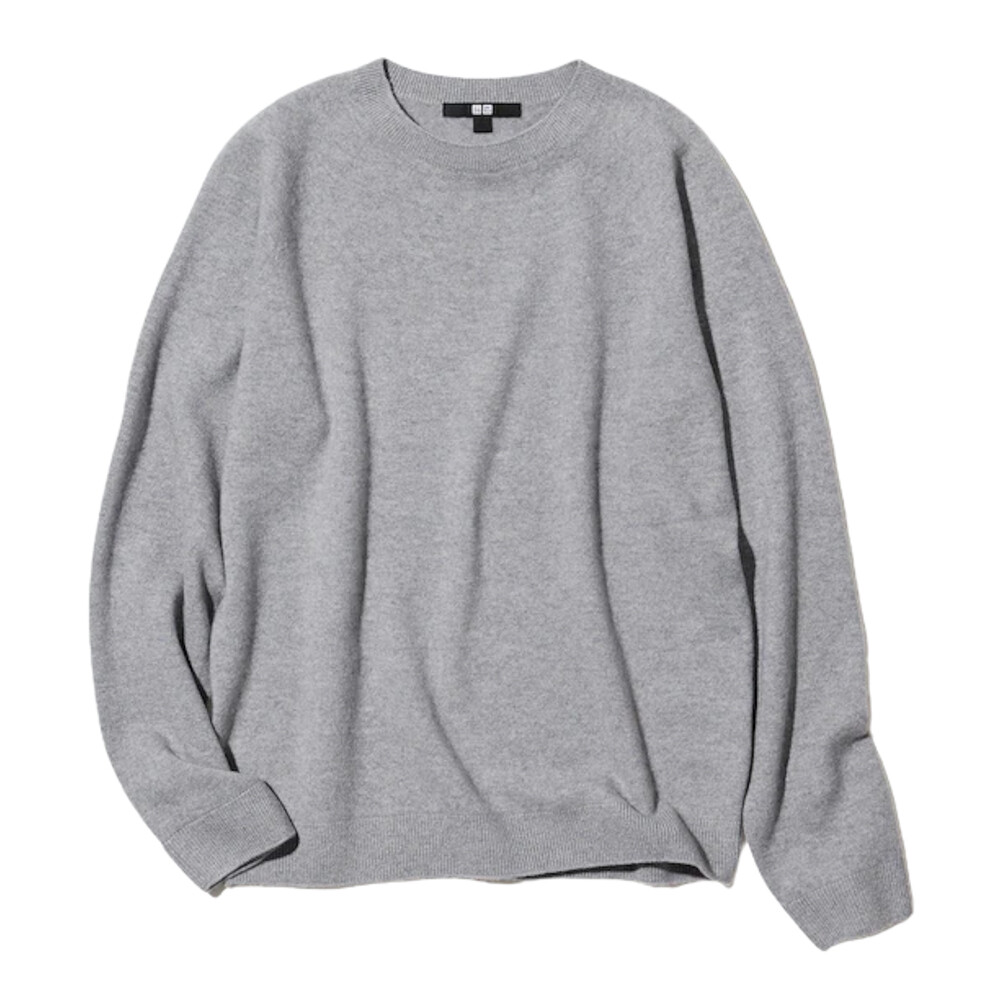 

Джемпер Uniqlo Cashmere 3D Knit Seamless, светло-серый