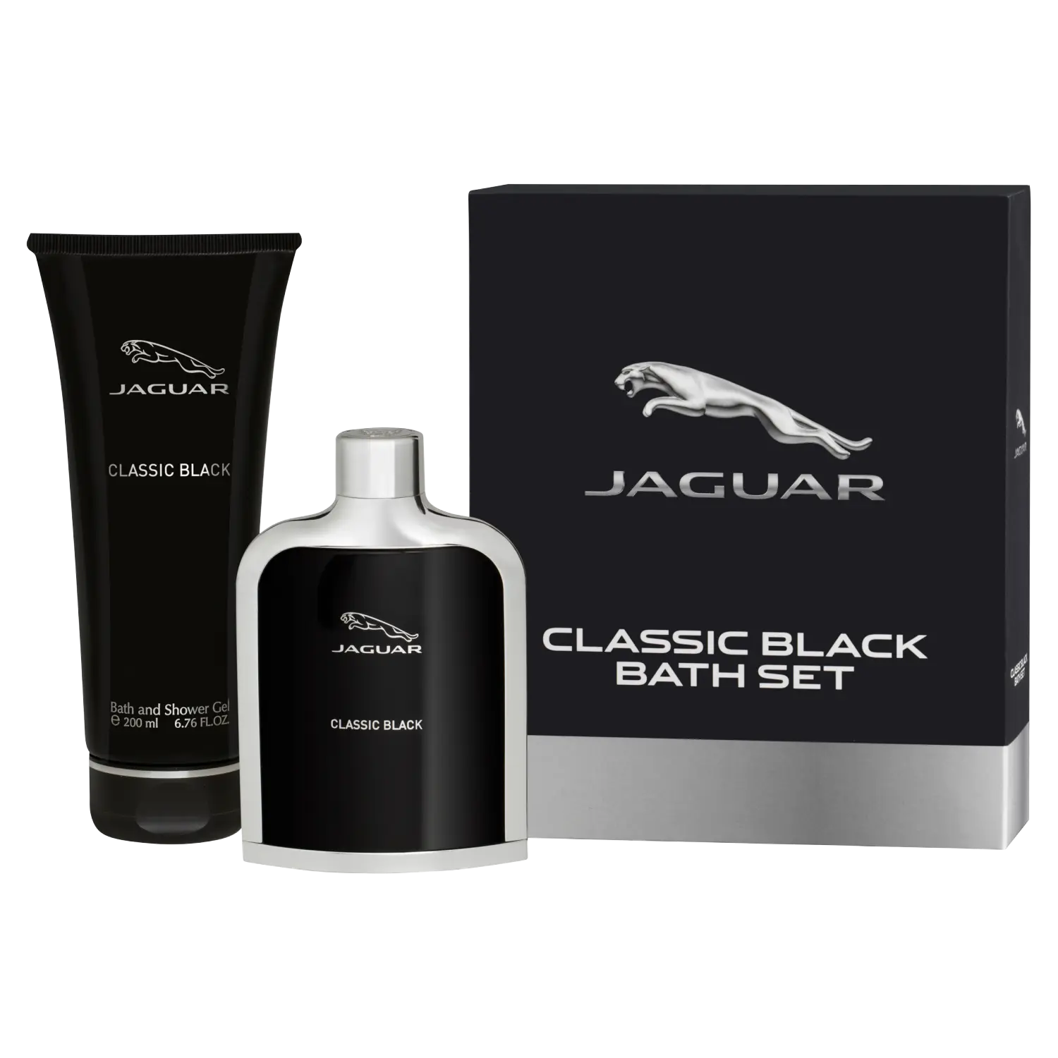 

Jaguar Classic Black набор: мужская туалетная вода, 100 мл + мужской гель для душа, 200 мл