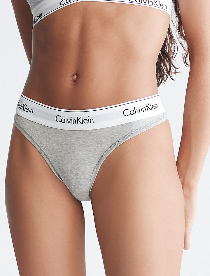 

Стринги Calvin Klein Modern Cotton, серый