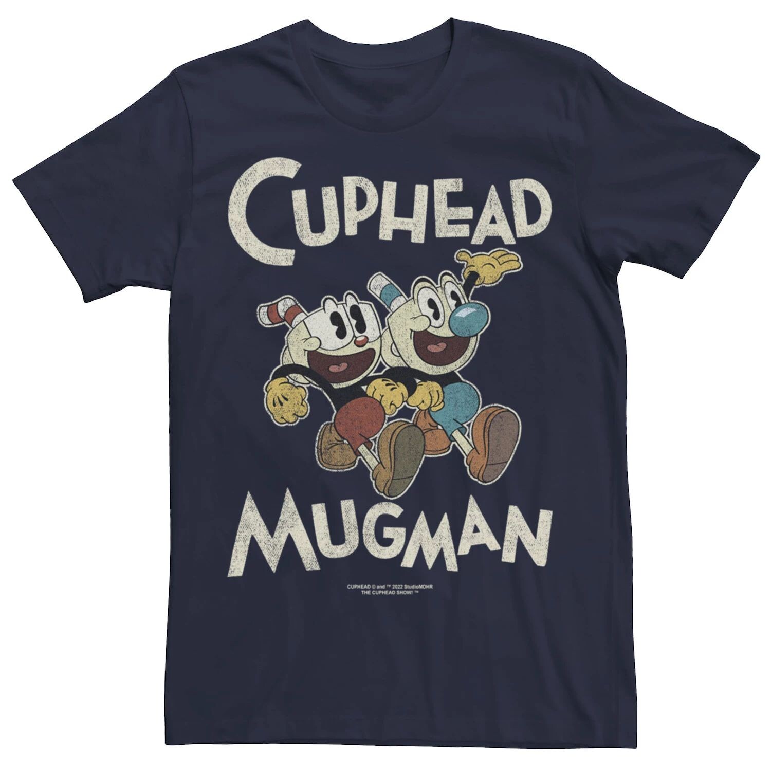 

Мужская футболка The Cuphead Show Cuphead и футболка Mugman Licensed Character