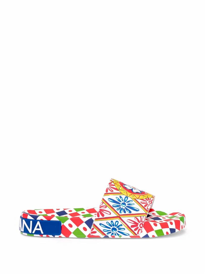 

Шлепанцы с логотипом Dolce&Gabbana