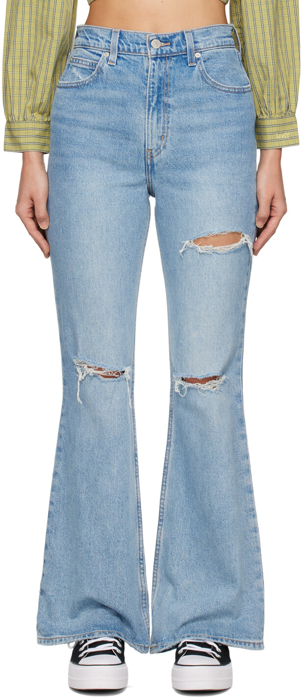 

Синие расклешенные джинсы 70-х Levi's