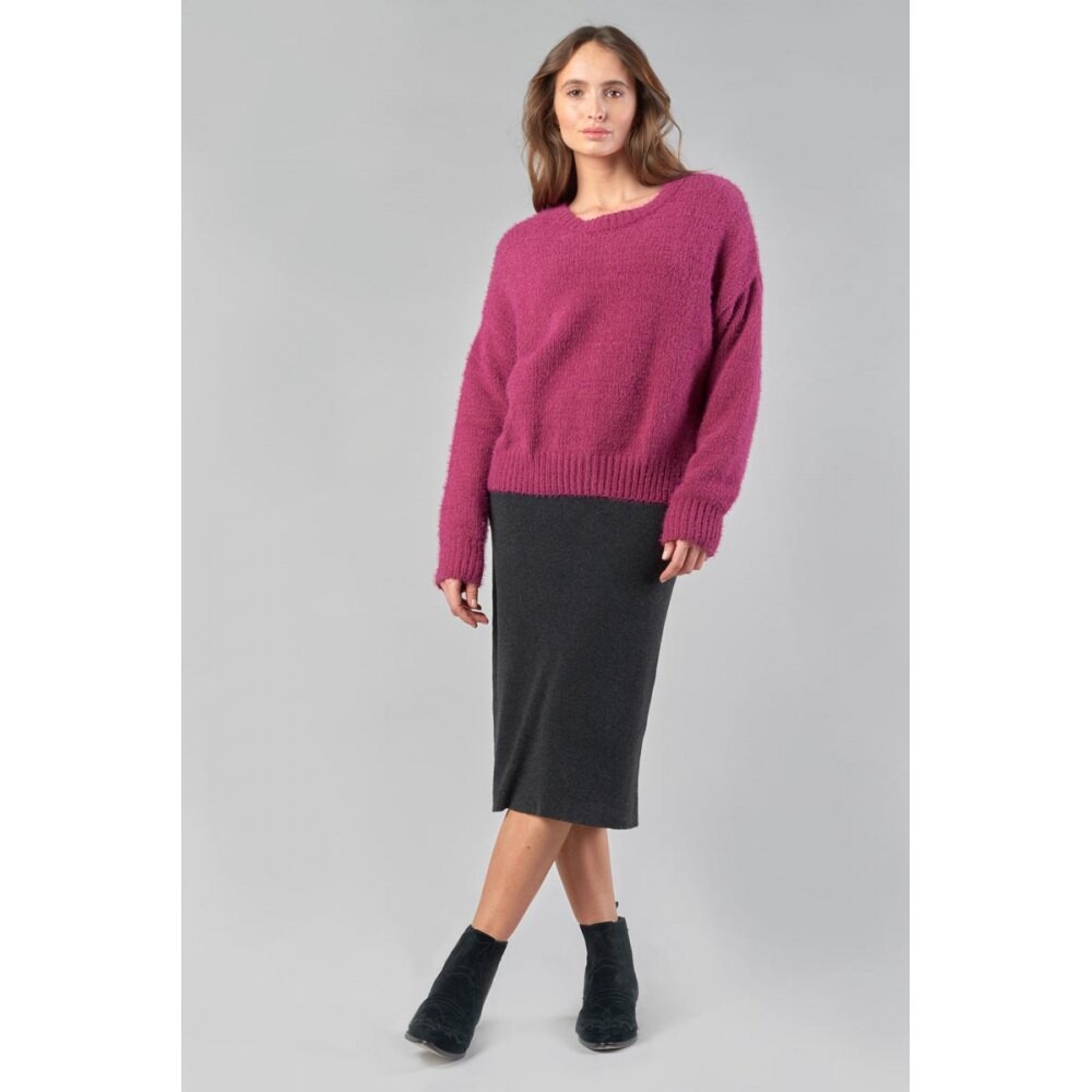 

Свитер Le Temps Des Cerises Daisy Round Neck, розовый