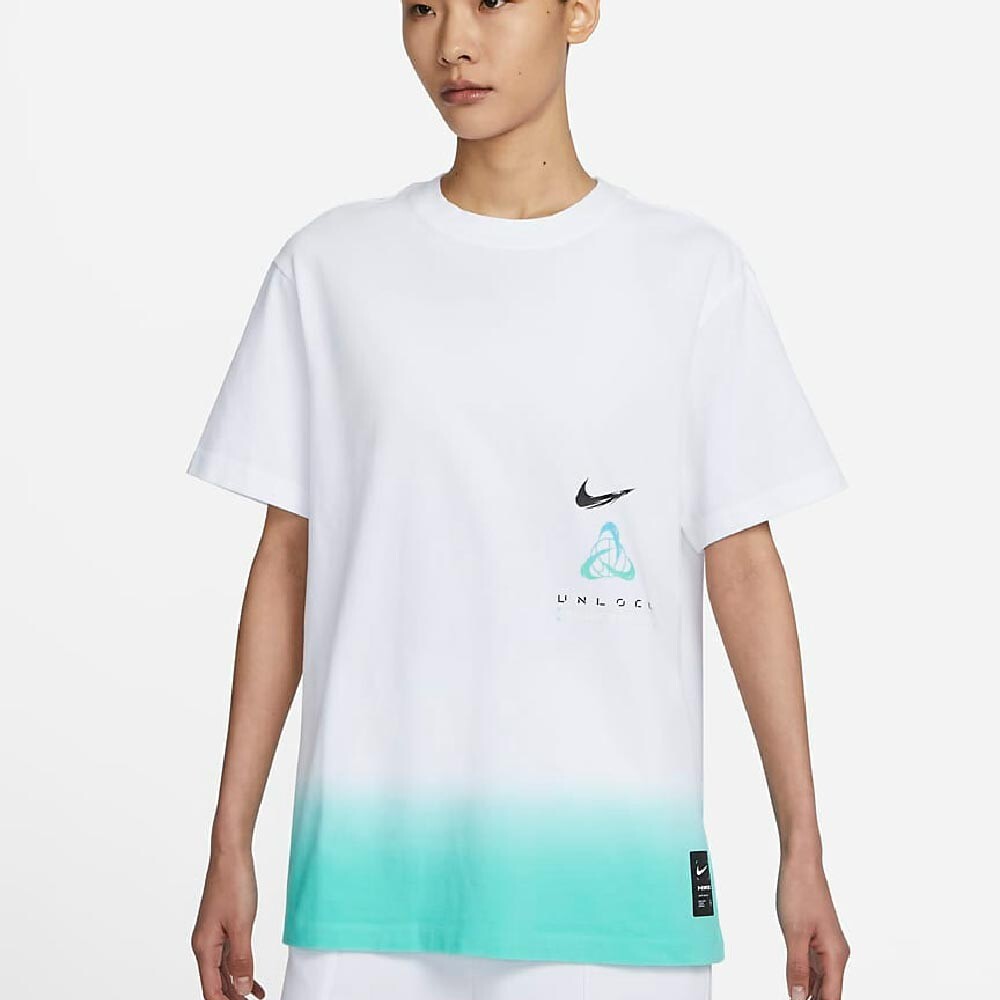 

Футболка Nike Basketball, белый/зеленый