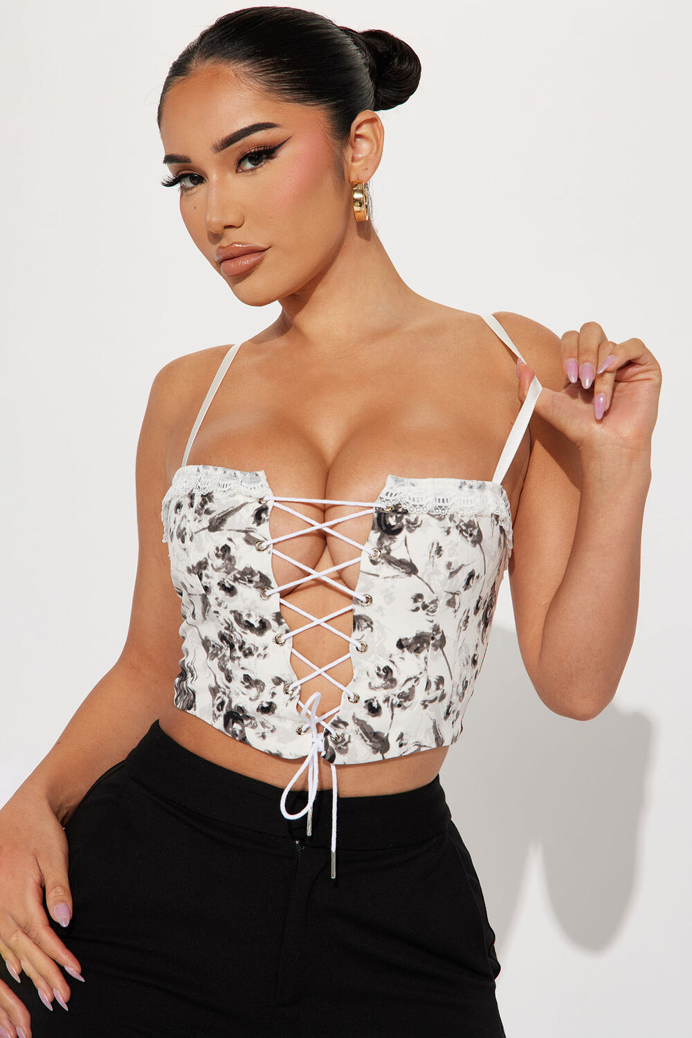 

Топ Fashion Nova TC28297, белый