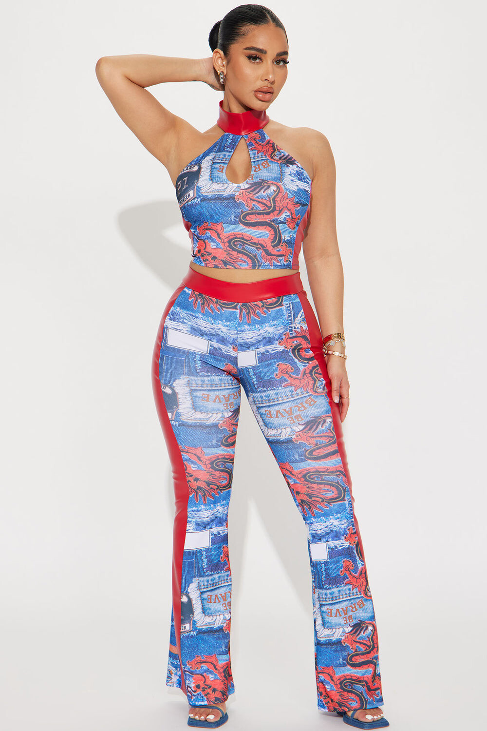 

Брюки Fashion Nova YAP1700N, красный