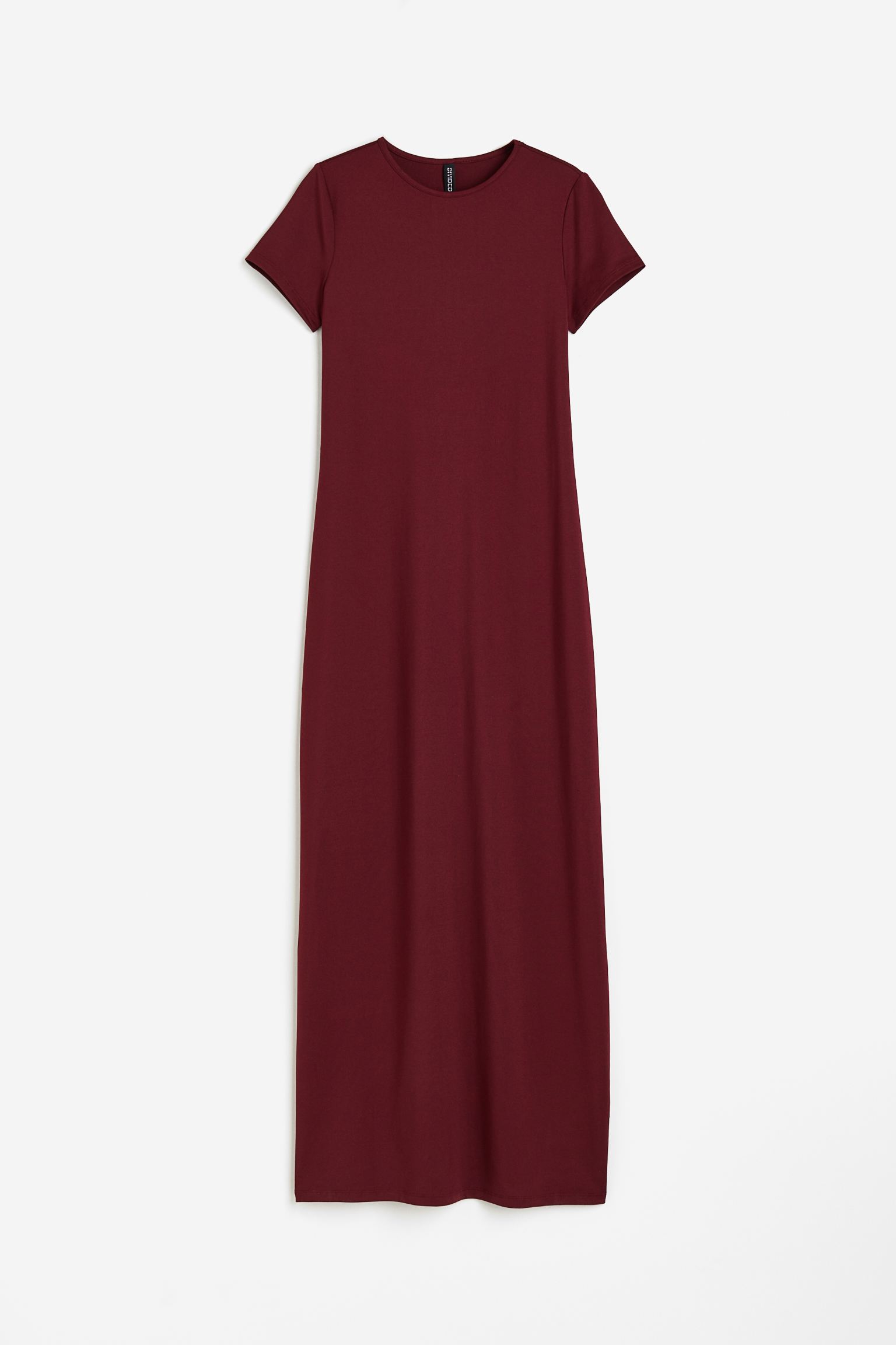 Платье H&M Jersey Bodycon, бордовый платье длинное круглый вырез короткие рукава с напуском 52 зеленый