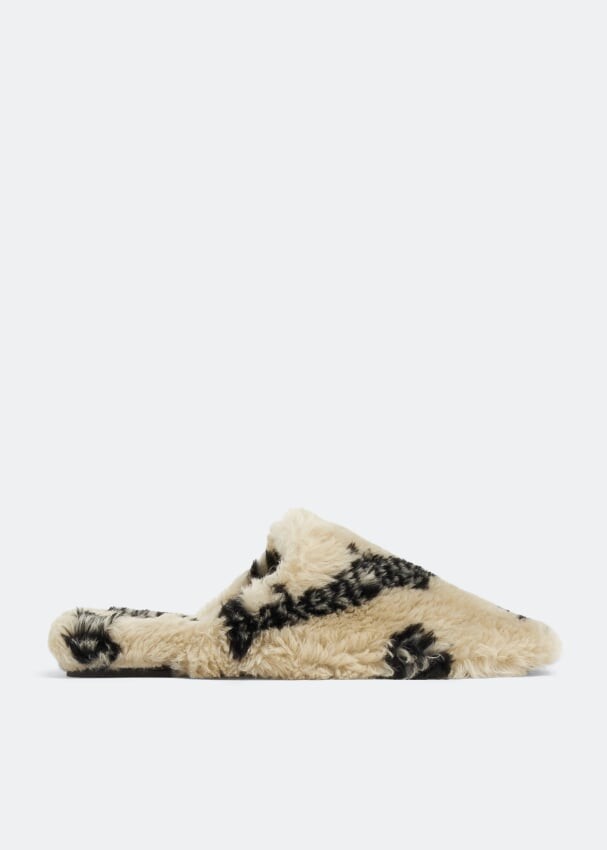 

Мюли BALENCIAGA Teddy mules, бежевый
