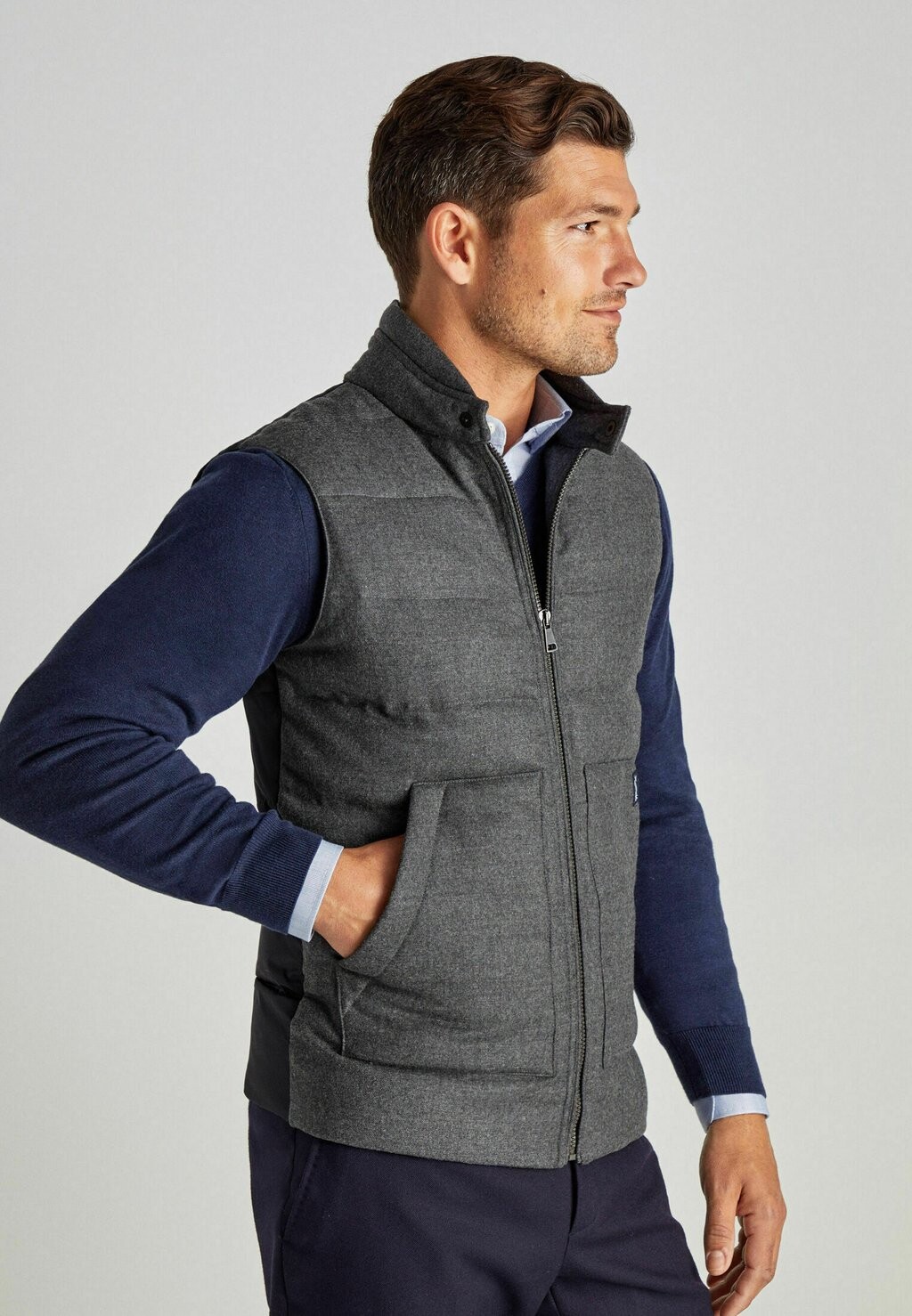 

Жилет FLAN BODYWARMER Façonnable, цвет grey navy