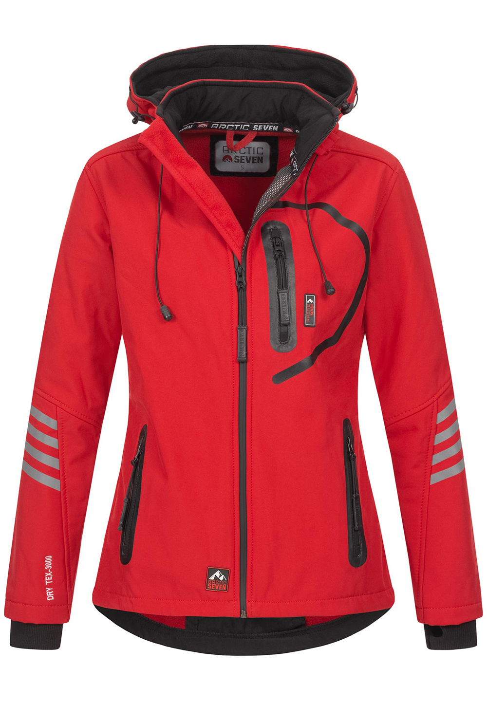 Куртка софтшелл Arctic Seven Jacke AS 186, красный