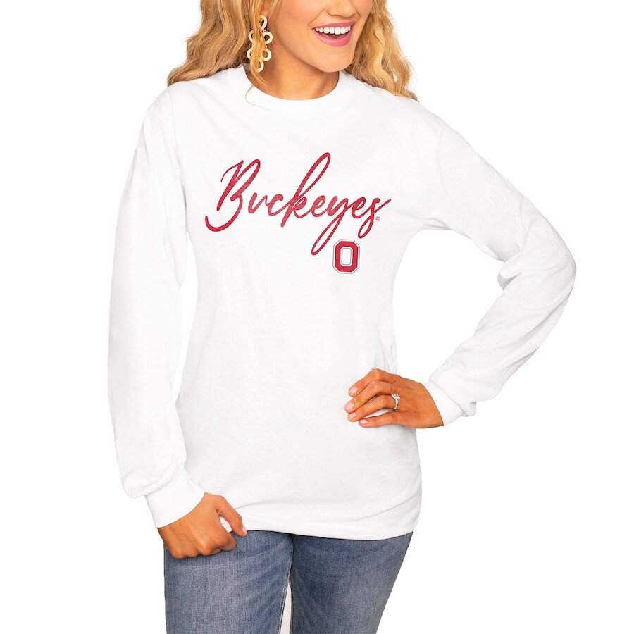 

Футболка с длинным рукавом Gameday Couture Ohio State Buckeyes, белый