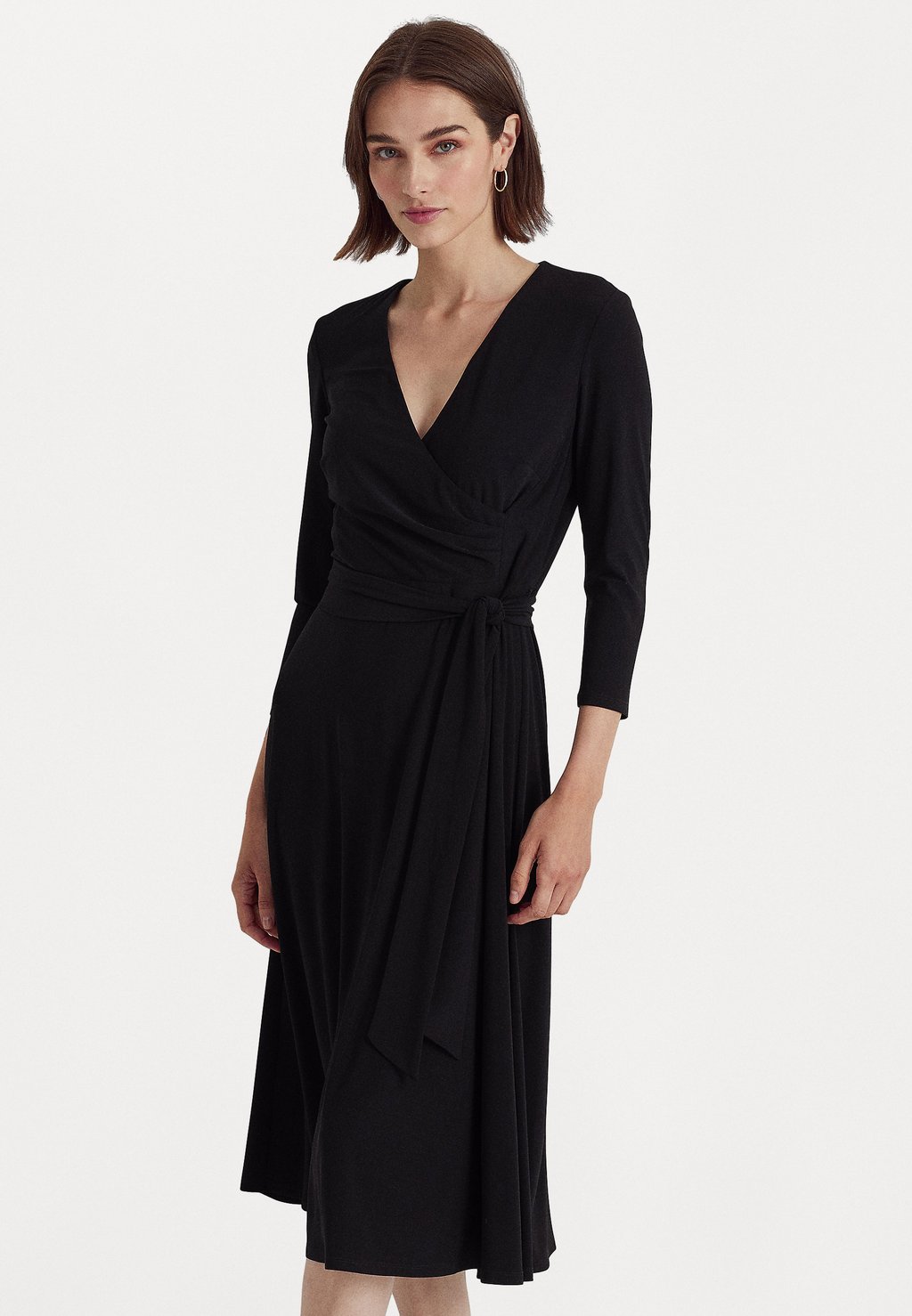 Платье из джерси Lauren Ralph Lauren, черный платье из джерси belina one shoulder evening dress lauren ralph lauren woman черный
