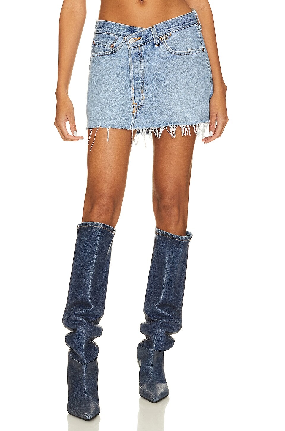 

Юбка мини EB Denim Vintage Cross Over, цвет Denim Medium