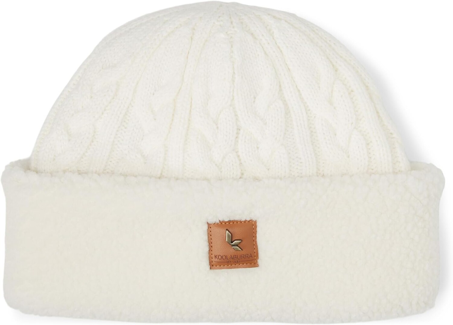 

Шапка Koolaburra с манжетой из матового флиса UGG, белый