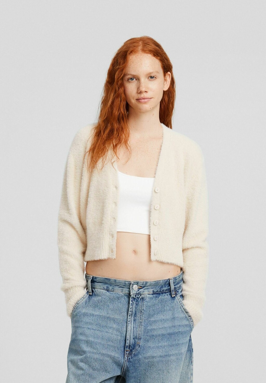 

Кардиган Bershka, песочный