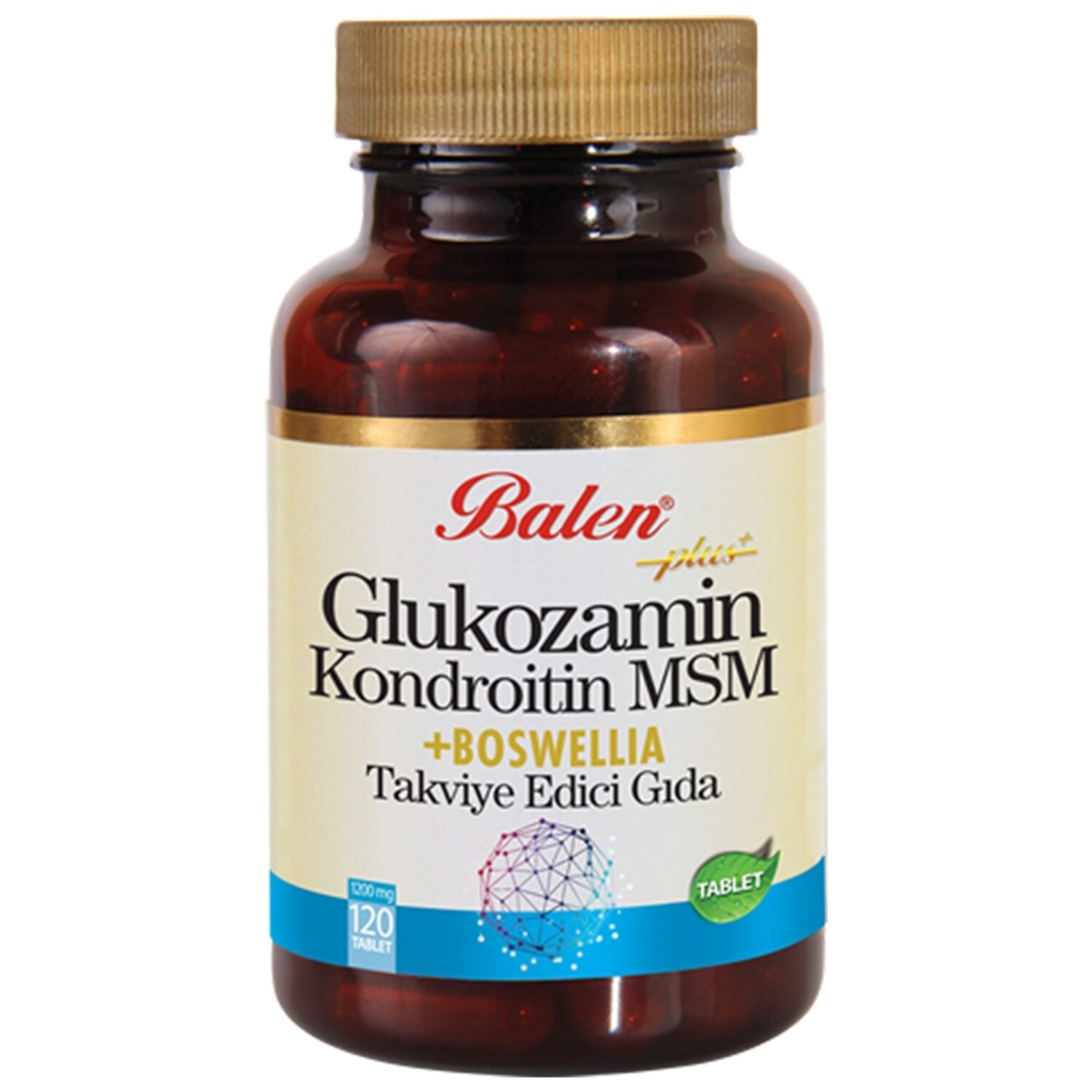 

Balen Glucosamine & Chondroitin & Msm & Boswellia (Akgünlük) Tablet Supplementary Food