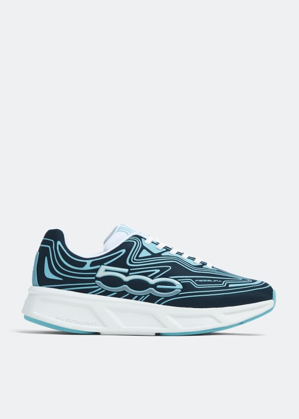 

Кроссовки FESSURA x FIAT500 Runflex 500 sneakers, синий