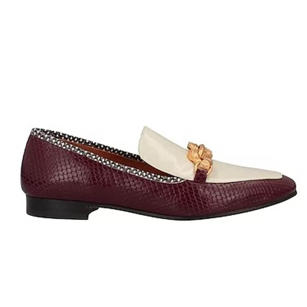 

Лоферы Tory Burch, бордовый/бежевый