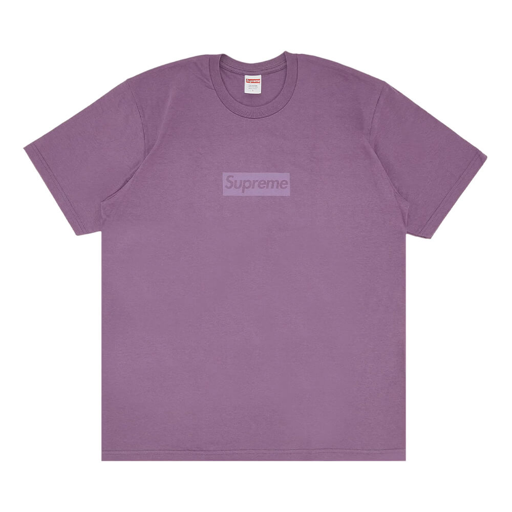 футболка supreme tonal box logo бежевый Футболка Supreme Tonal Box Logo, пыльный фиолетовый