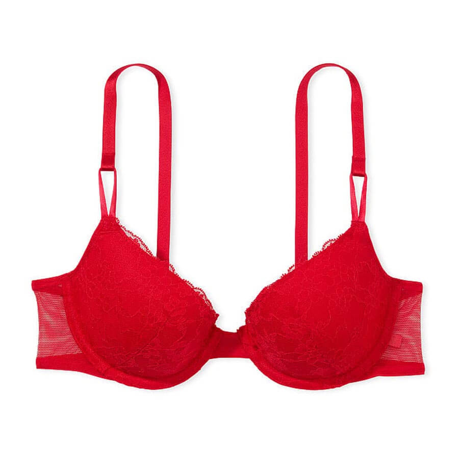 цена Бюстгальтер Victoria's Secret Sexy Tee Lightly-Lined Demi, красный