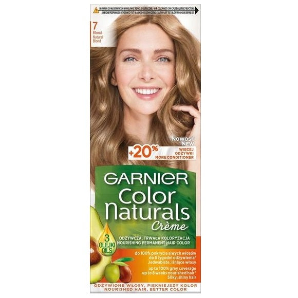 цена Garnier Крем-краска для волос Color Naturals Creme 7 Блонд