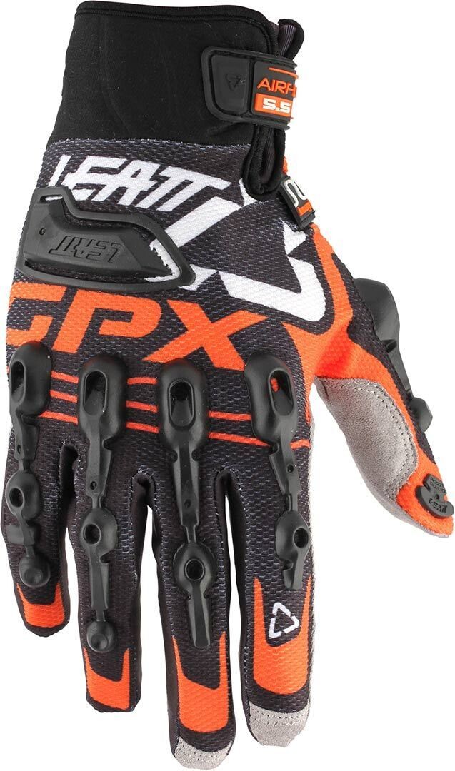 

Перчатки Leatt GPX 5.5 Windblock, черно-оранжевые