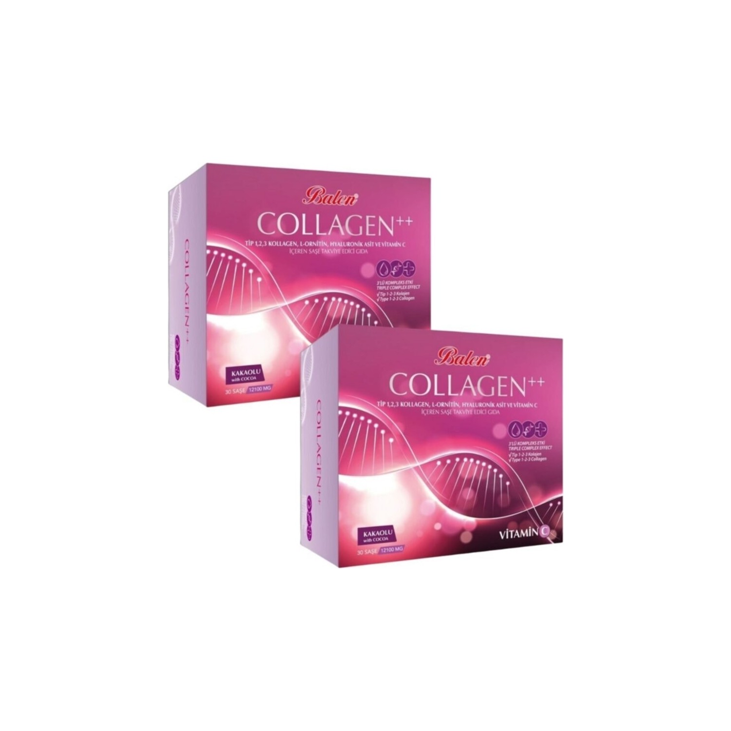 Пищевая добавка Balen Collagen 12100 мг 30 капсул 2 шт коллаген pro ag altman 30 пакетиков