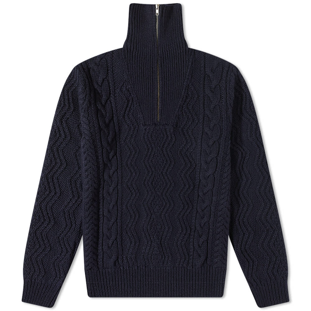 

Джемпер NN07 Roman Half Zip Cable Knit, Черный