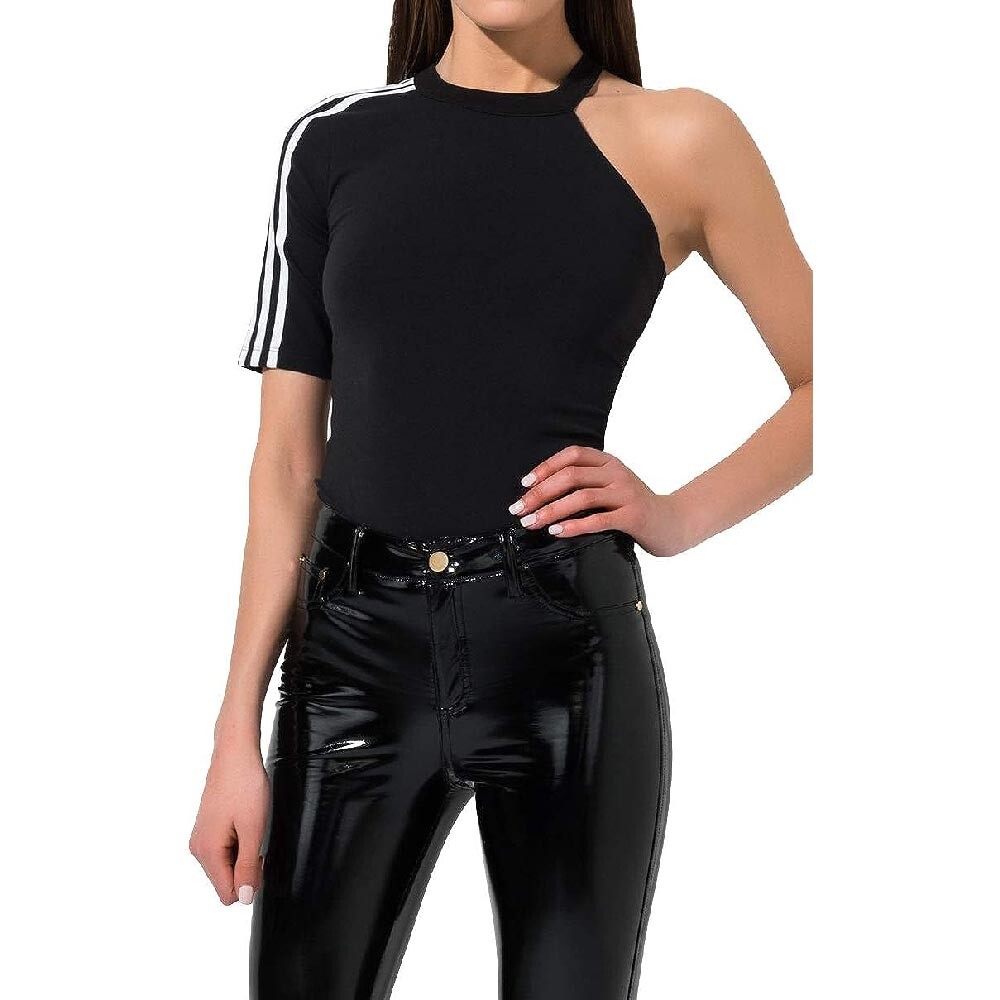 

Топ adidas Women's One Sleeve Baby, черный/белый