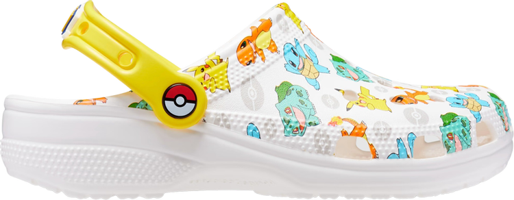 Кроссовки Pokémon x Classic Clog Starters, белый