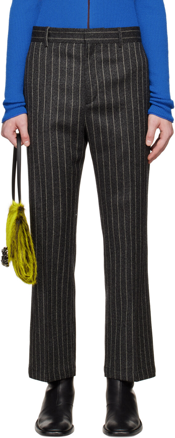 

Серые брюки в тонкую полоску Acne Studios