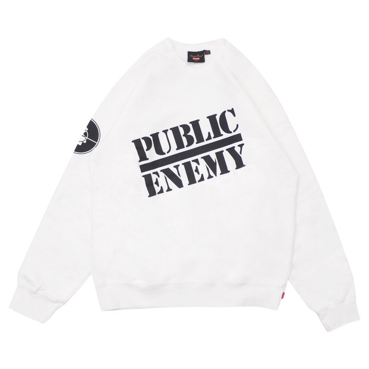 

Толстовка Supreme x Undercover x Public Enemy Crewneck Sweatshirt 'White', белый