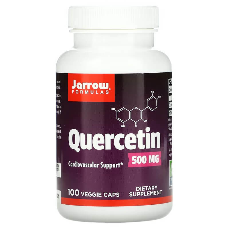 Кверцетин Jarrow Formulas 500 мг, 100 капсул jarrow formulas кверцетин 500 мг 30 вегетарианских капсул
