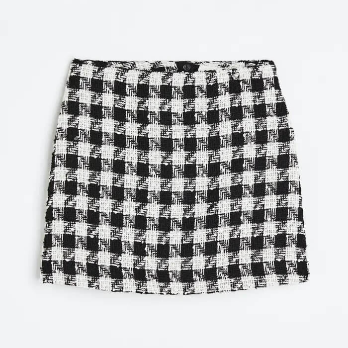 

Юбка H&M Mini, черный/гусиная лапка