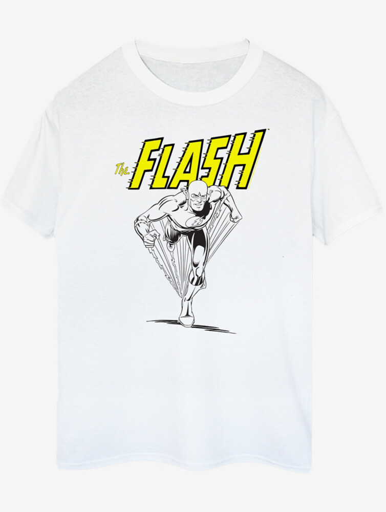 

NW2 Белая футболка с принтом для взрослых The Flash Action Pose George., белый