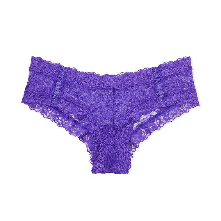 

Трусики Victoria's Secret The Lacie Posey Lace Waist Cotton, фиолетовый