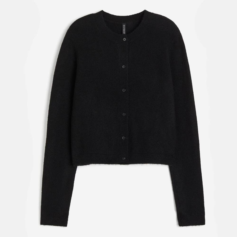 

Кардиган H&M Fine-knit, черный
