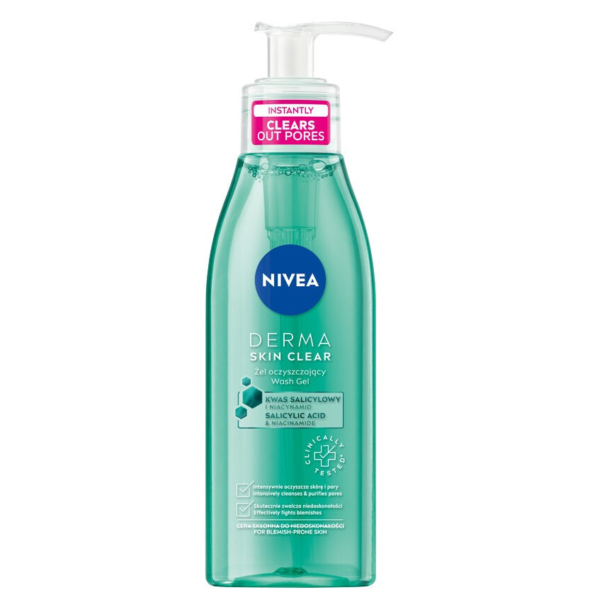 

Nivea Derma Skin Clear очищающий гель против несовершенств 150мл