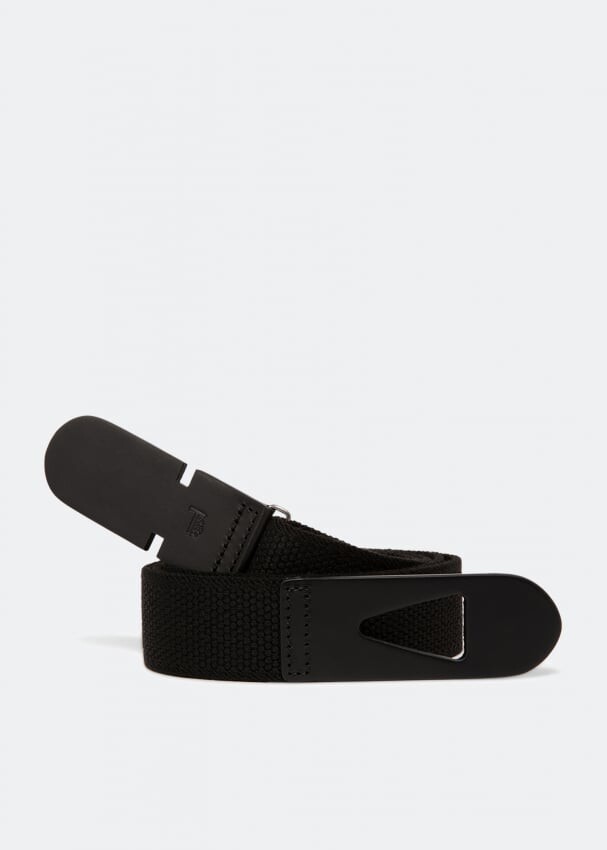 

Ремень TOD'S Greca canvas belt, черный
