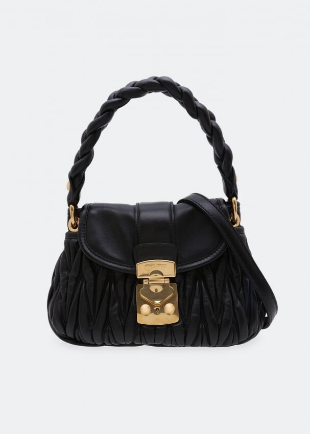 

Сумка MIU MIU Matelassé leather handbag, черный