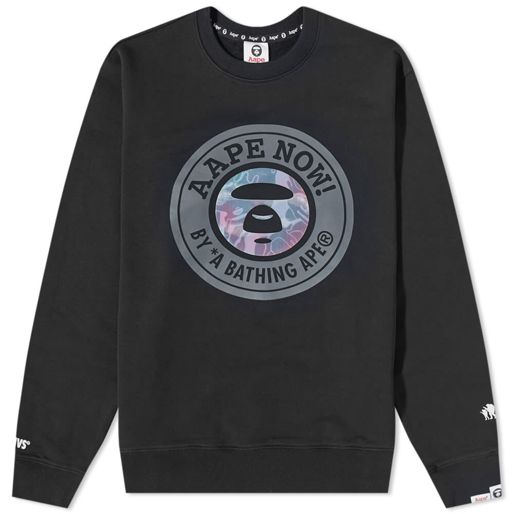 

Толстовка AAPE Stamp Logo Crew Sweat, Черный