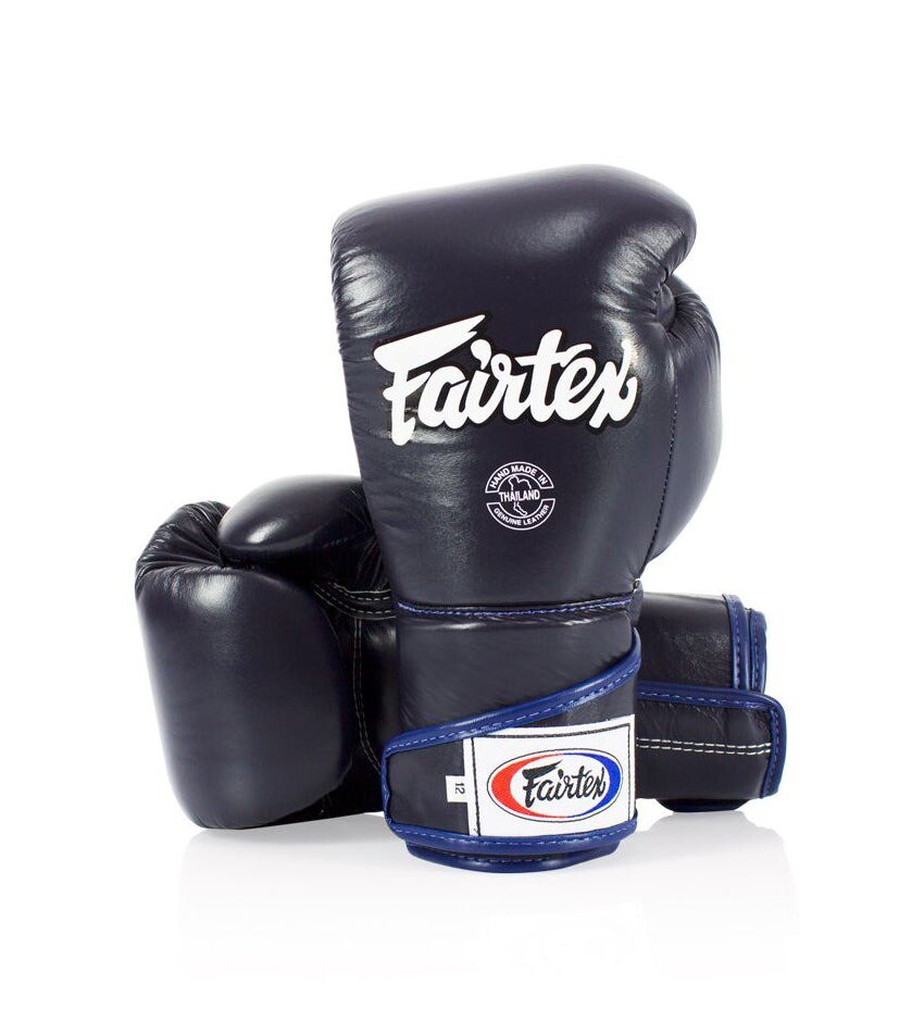 Боксерские перчатки Fairtex Stylish Angular Sparring, Locked Thumb, 12 oz., синий