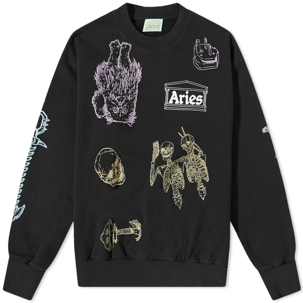 

Толстовка Aries Cybin Crew Sweat, Черный