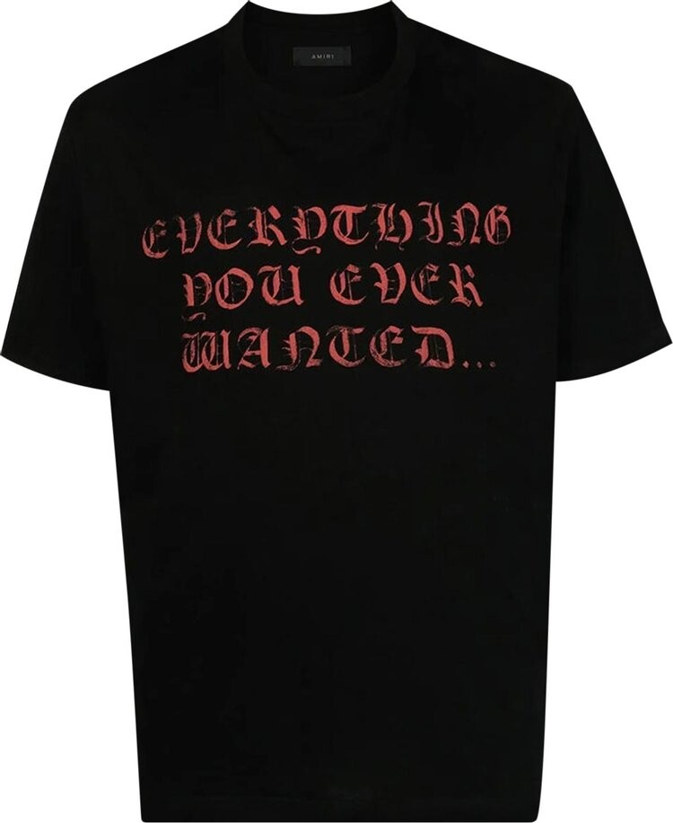 

Футболка Amiri Everything T-Shirt 'Black/Red', черный