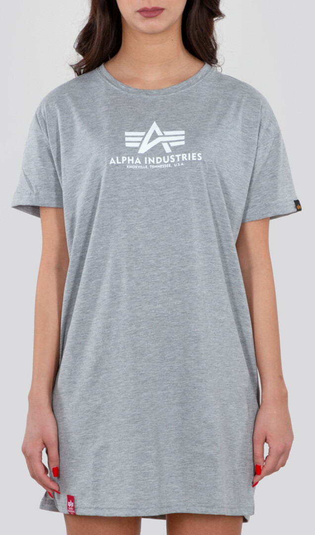 

Рубашка Alpha Industries Basic женская длинная, серая