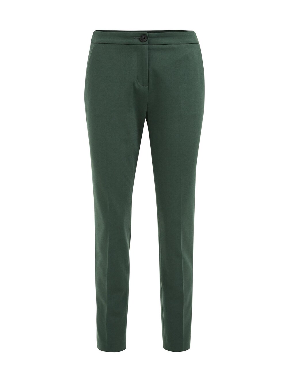 Обычные брюки We Fashion, темно-зеленый обычные брюки we fashion баклажаны