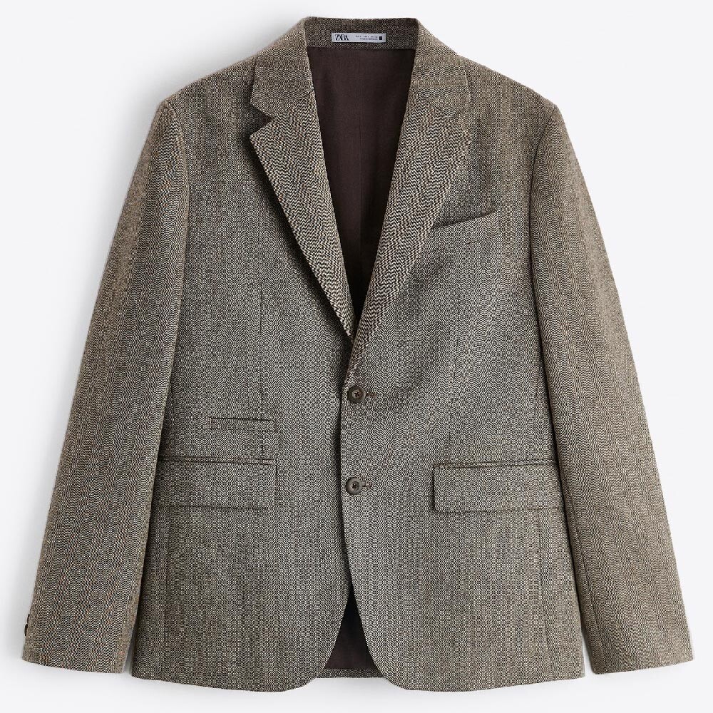 

Пиджак Zara Textured Herringbone