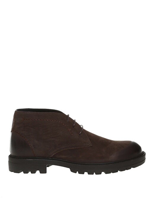 

Нубук + кожаные коричневые мужские ботинки Hush Puppies