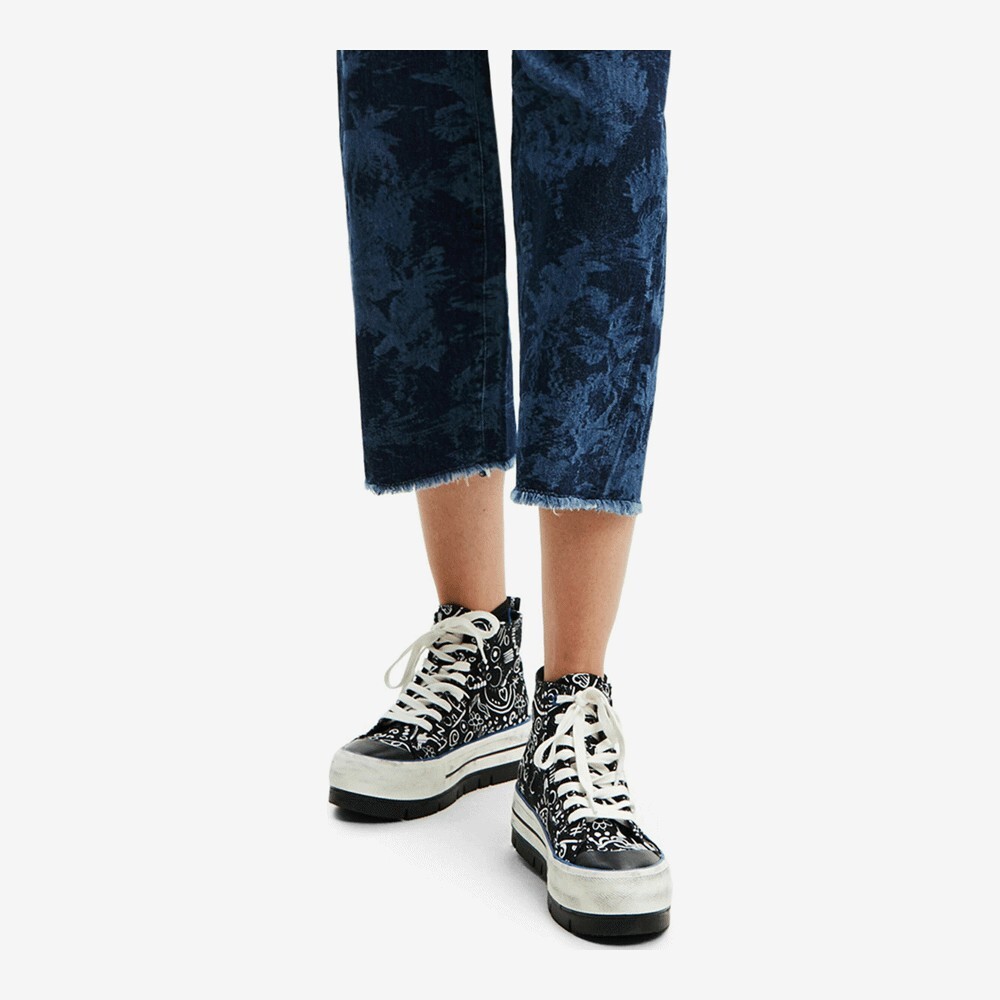 

Кроссовки Desigual Platform With Illustrations, black, Черный