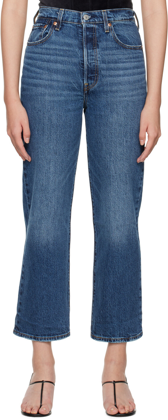 

Синие джинсы в клетку Levi's